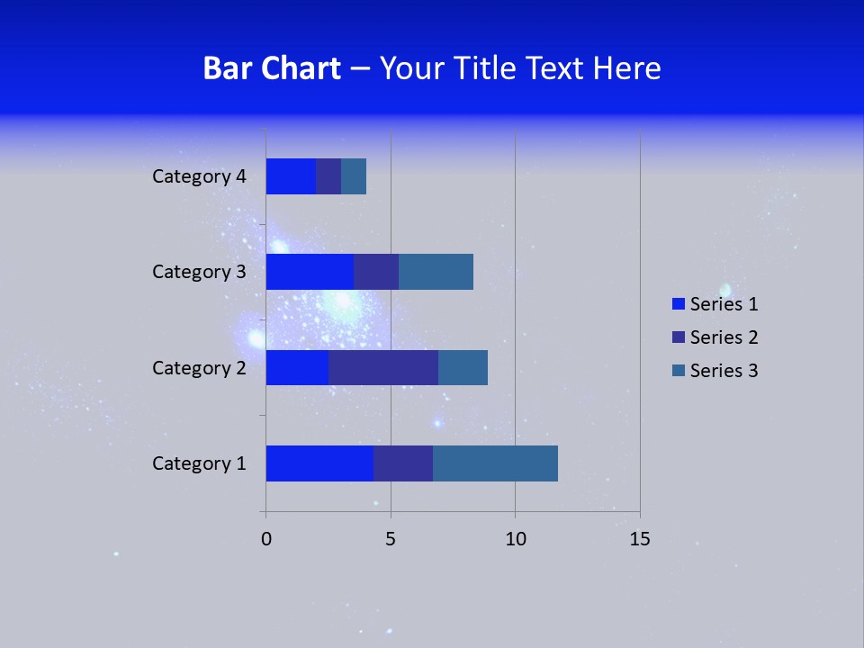 Star And Blue Space Galaxy PowerPoint Template