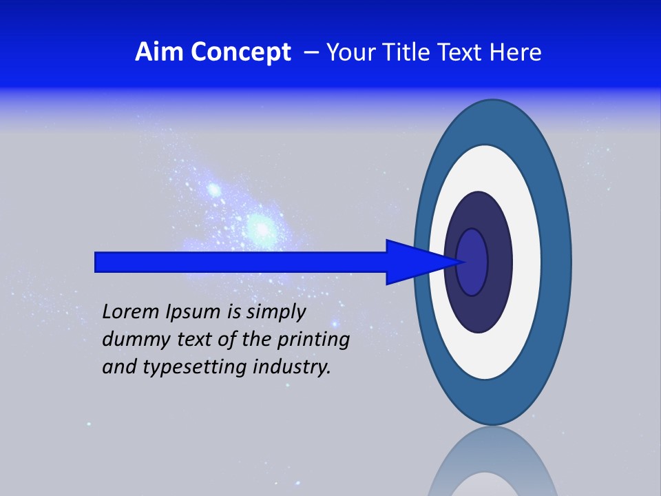 Star And Blue Space Galaxy PowerPoint Template