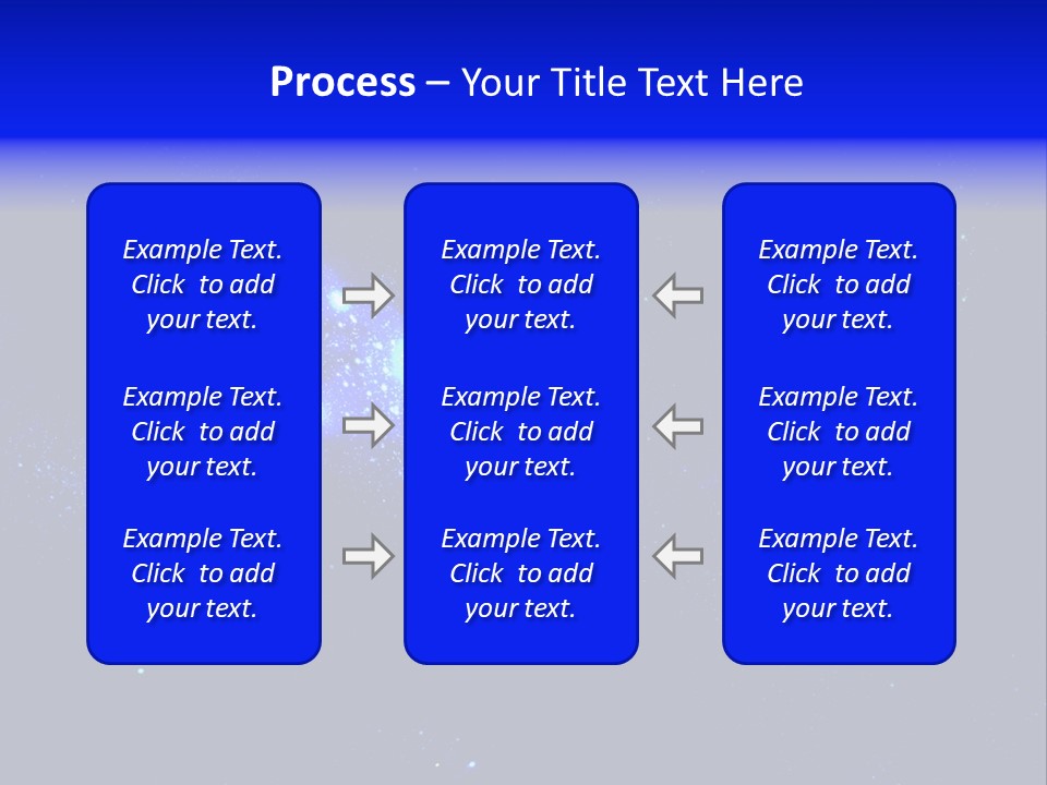 Star And Blue Space Galaxy PowerPoint Template