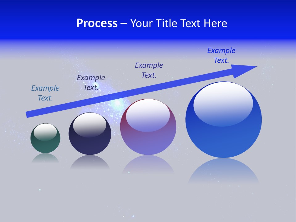 Star And Blue Space Galaxy PowerPoint Template