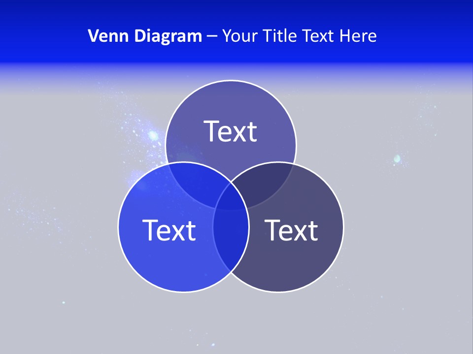Star And Blue Space Galaxy PowerPoint Template