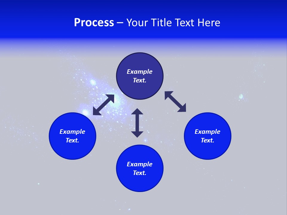 Star And Blue Space Galaxy PowerPoint Template