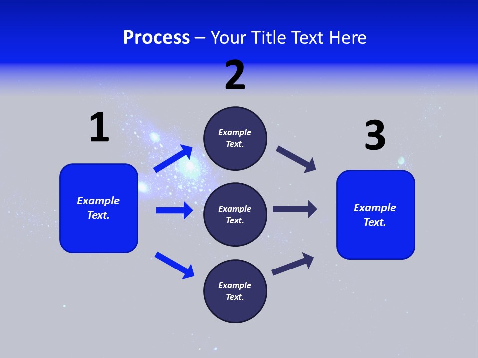 Star And Blue Space Galaxy PowerPoint Template