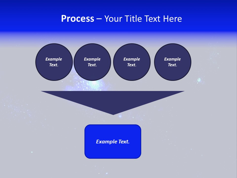 Star And Blue Space Galaxy PowerPoint Template