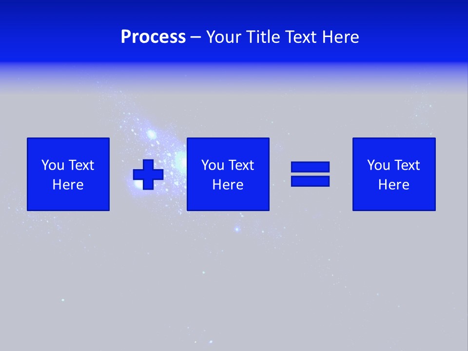 Star And Blue Space Galaxy PowerPoint Template