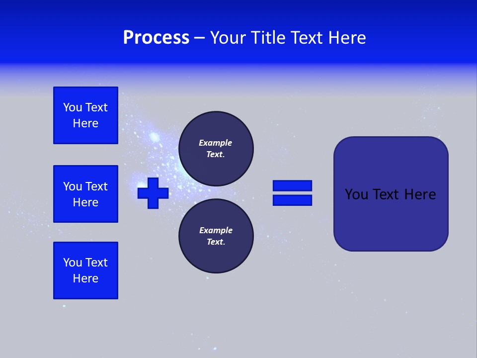 Star And Blue Space Galaxy PowerPoint Template