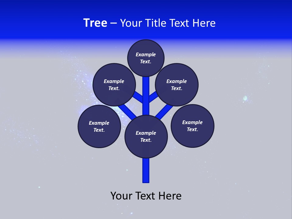 Star And Blue Space Galaxy PowerPoint Template