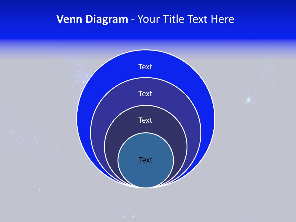 Star And Blue Space Galaxy PowerPoint Template