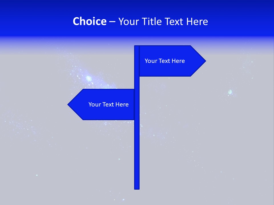 Star And Blue Space Galaxy PowerPoint Template