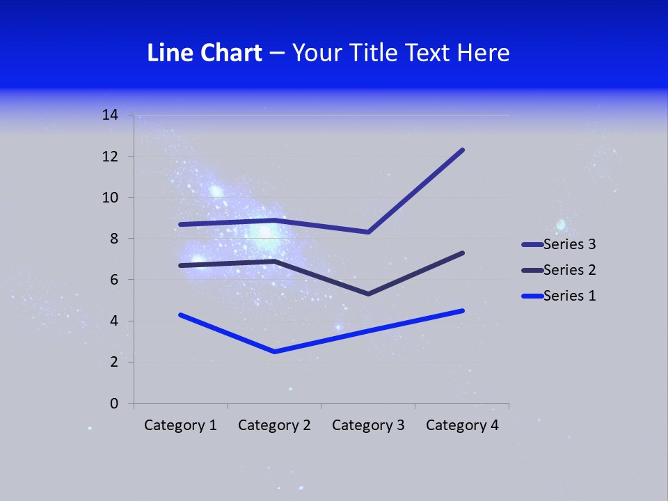 Star And Blue Space Galaxy PowerPoint Template