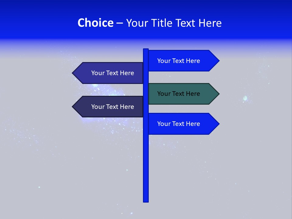 Star And Blue Space Galaxy PowerPoint Template