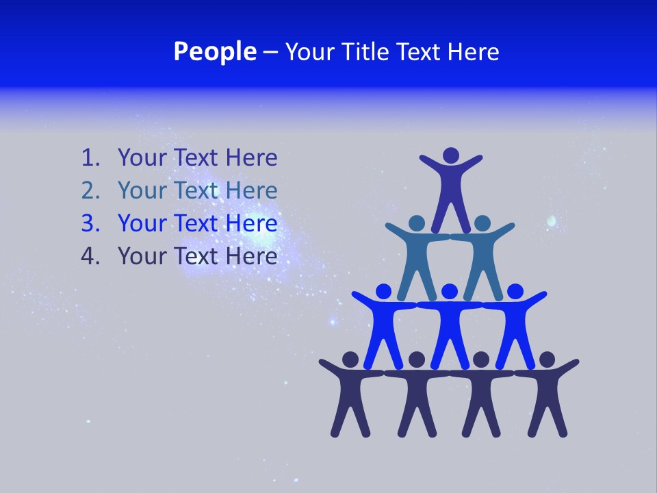 Star And Blue Space Galaxy PowerPoint Template