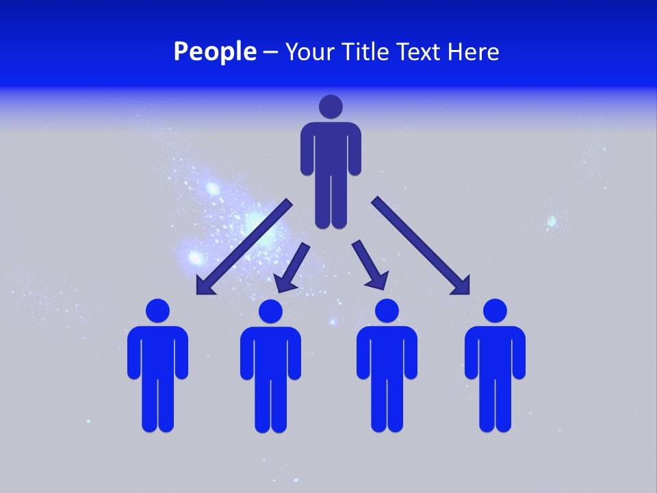 Star And Blue Space Galaxy PowerPoint Template