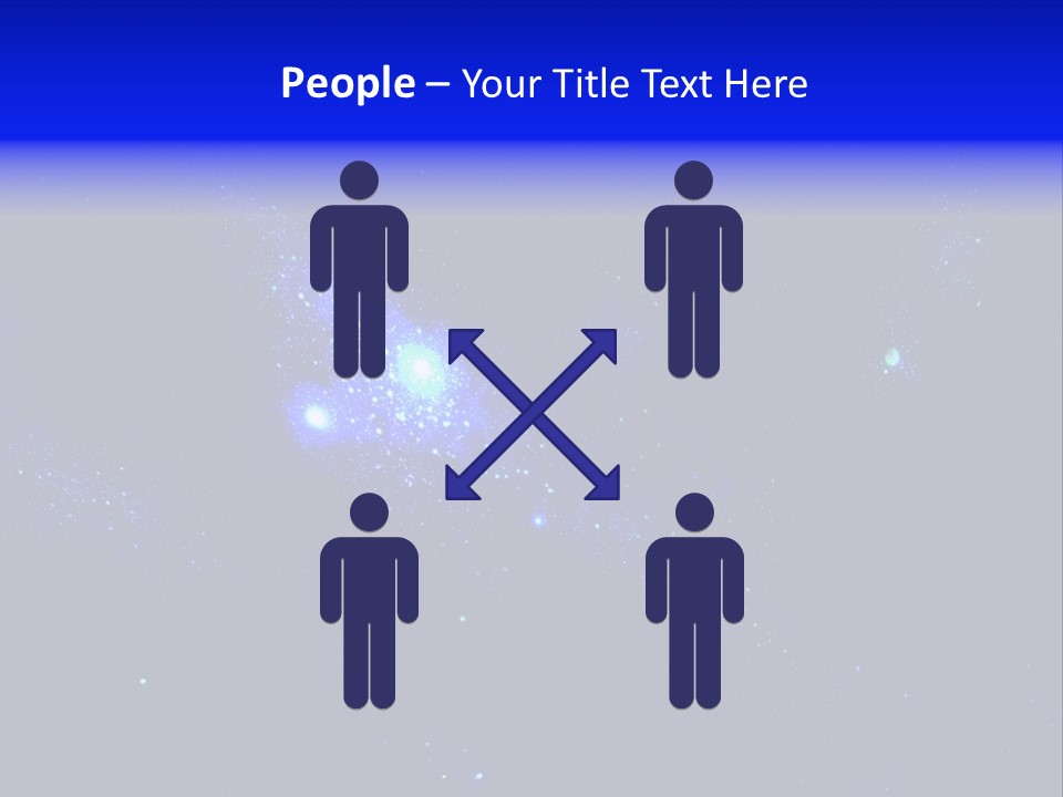 Star And Blue Space Galaxy PowerPoint Template