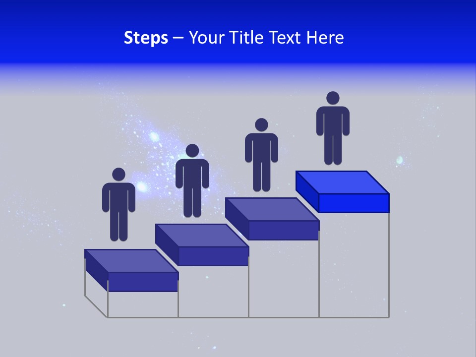 Star And Blue Space Galaxy PowerPoint Template