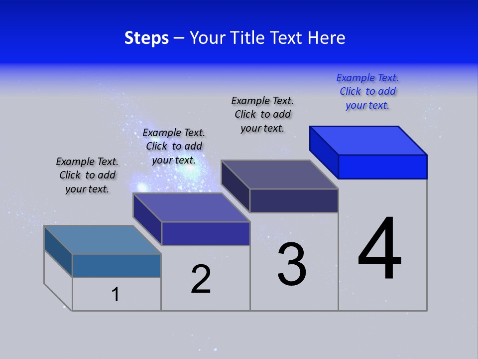 Star And Blue Space Galaxy PowerPoint Template