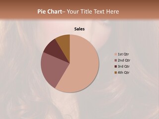 A Woman With Long Red Hair And Blue Eyes PowerPoint Template