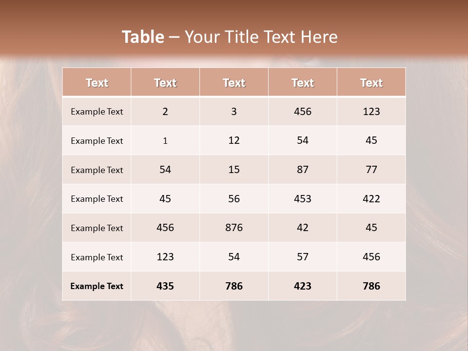 A Woman With Long Red Hair And Blue Eyes PowerPoint Template