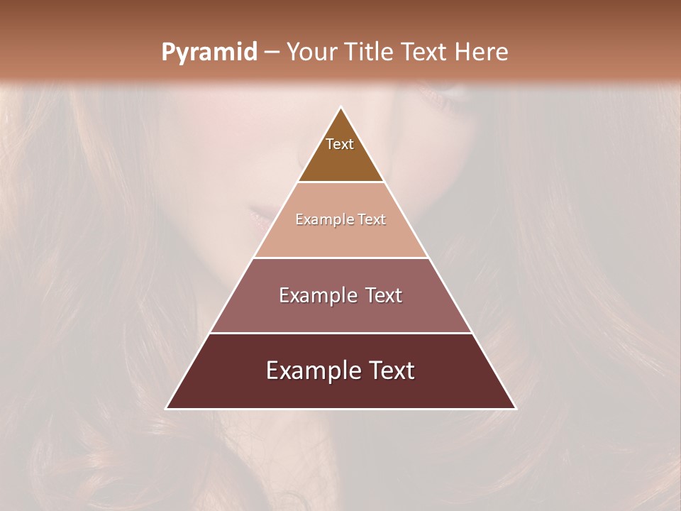 A Woman With Long Red Hair And Blue Eyes PowerPoint Template