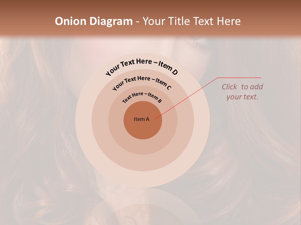 A Woman With Long Red Hair And Blue Eyes PowerPoint Template