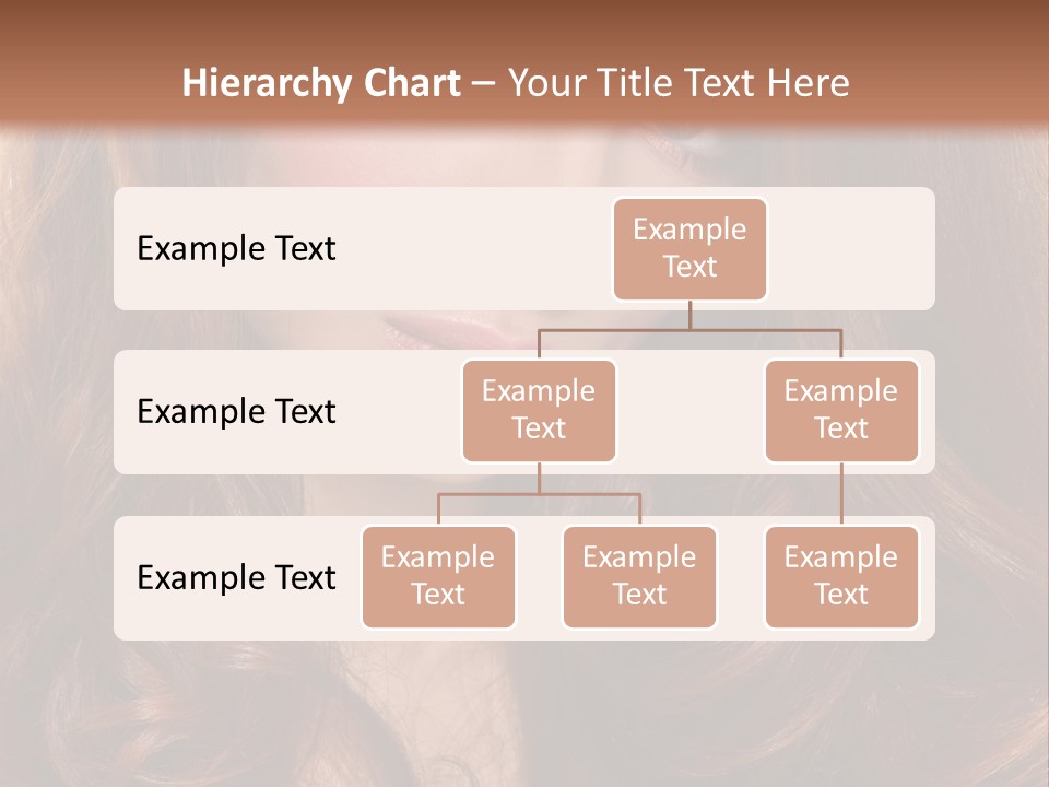 A Woman With Long Red Hair And Blue Eyes PowerPoint Template