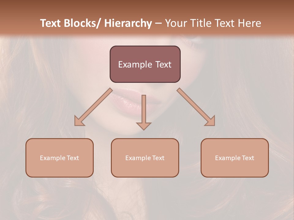 A Woman With Long Red Hair And Blue Eyes PowerPoint Template