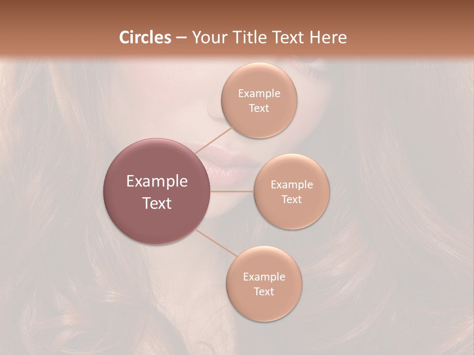 A Woman With Long Red Hair And Blue Eyes PowerPoint Template