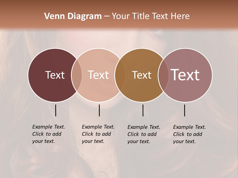 A Woman With Long Red Hair And Blue Eyes PowerPoint Template