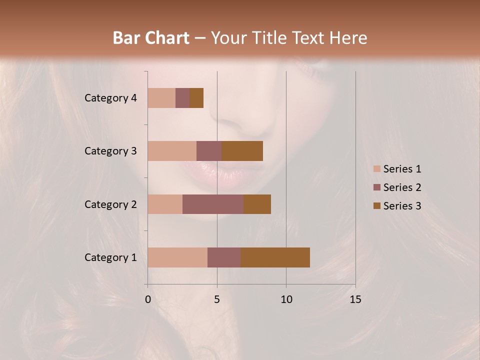 A Woman With Long Red Hair And Blue Eyes PowerPoint Template