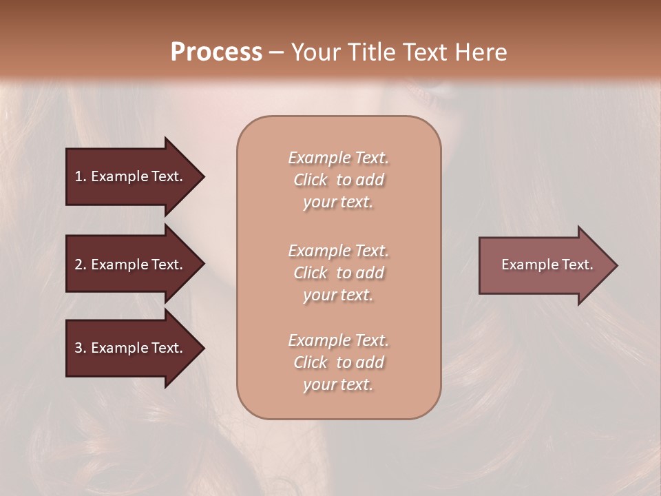 A Woman With Long Red Hair And Blue Eyes PowerPoint Template