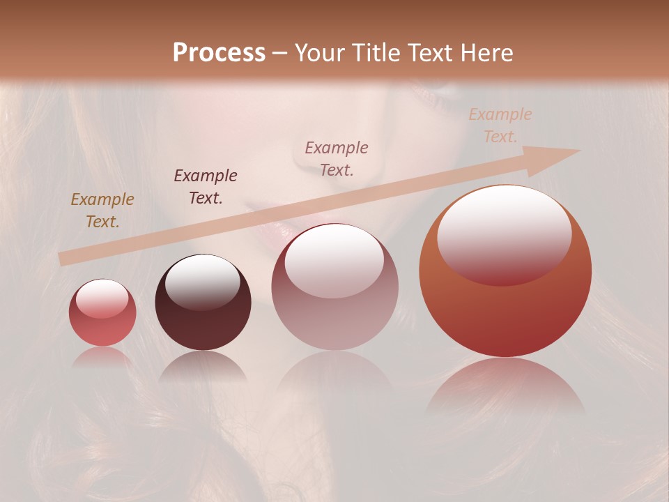 A Woman With Long Red Hair And Blue Eyes PowerPoint Template