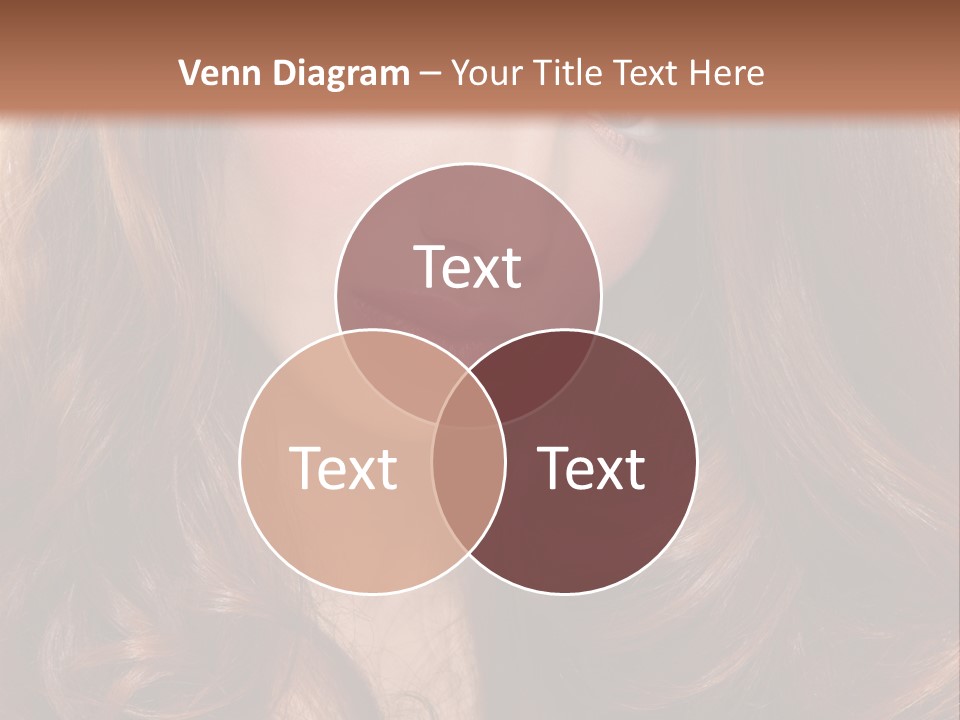 A Woman With Long Red Hair And Blue Eyes PowerPoint Template