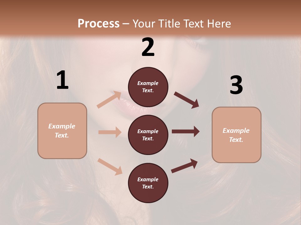 A Woman With Long Red Hair And Blue Eyes PowerPoint Template