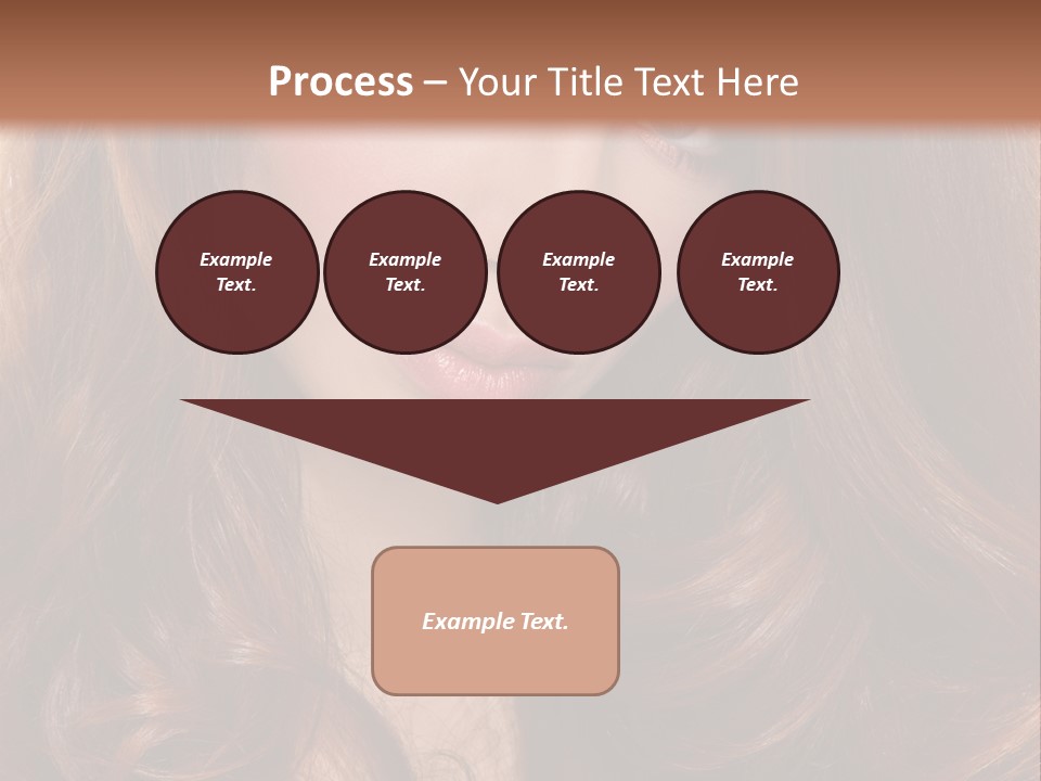 A Woman With Long Red Hair And Blue Eyes PowerPoint Template