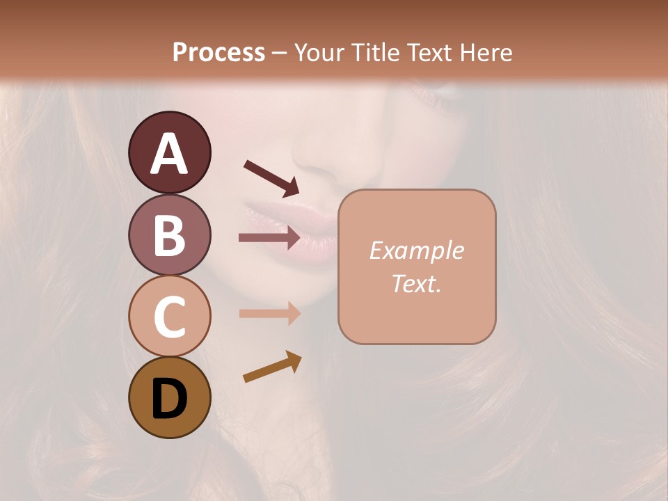 A Woman With Long Red Hair And Blue Eyes PowerPoint Template