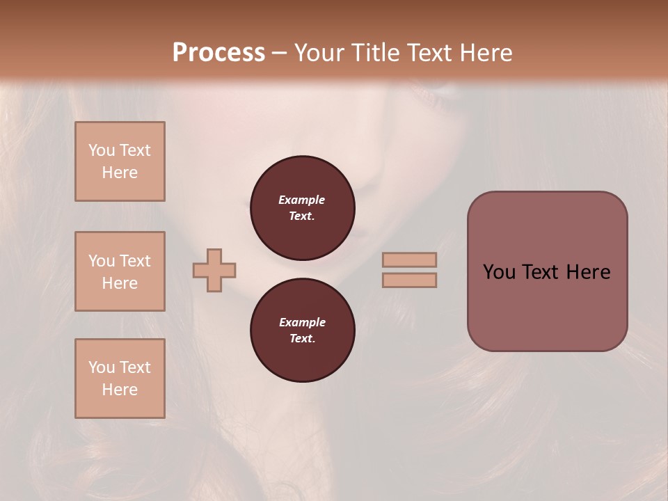 A Woman With Long Red Hair And Blue Eyes PowerPoint Template