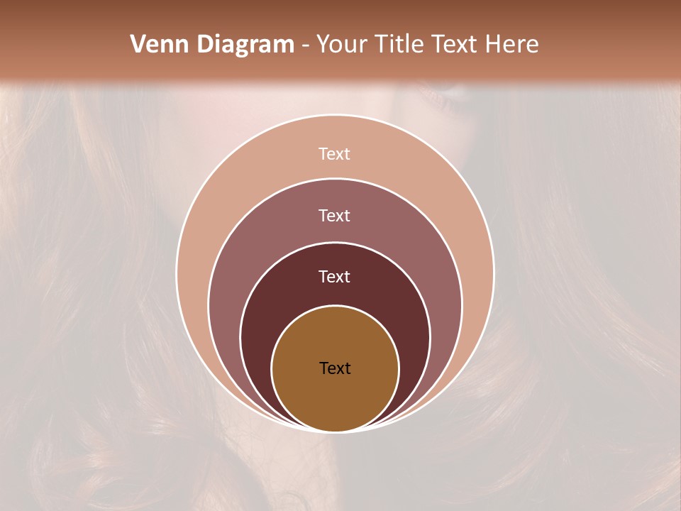 A Woman With Long Red Hair And Blue Eyes PowerPoint Template