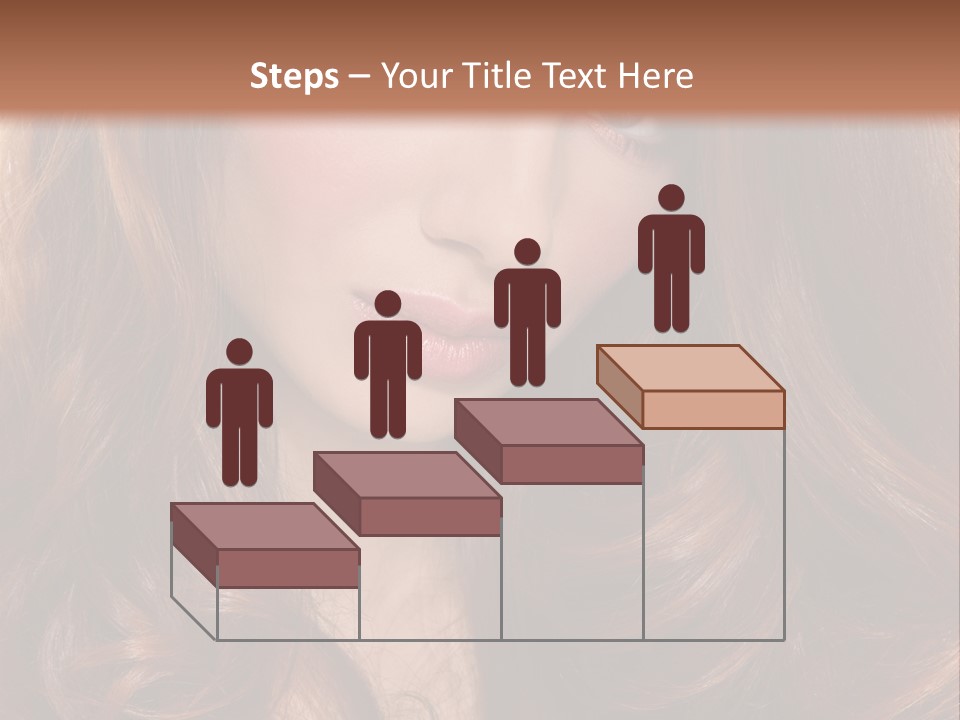 A Woman With Long Red Hair And Blue Eyes PowerPoint Template