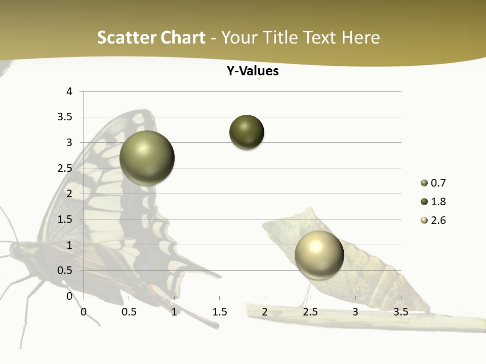 Metamorphosis (Life Cycle) Of The Swallowtail (Papilio Machaon). 3 Different Instars (Stages). PowerPoint Template
