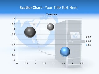 Abstract Presentation Of The Server On Earth PowerPoint Template