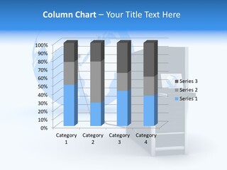 Abstract Presentation Of The Server On Earth PowerPoint Template