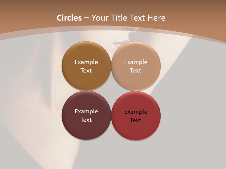 A Woman In A Black Dress Is Holding Her Hair PowerPoint Template