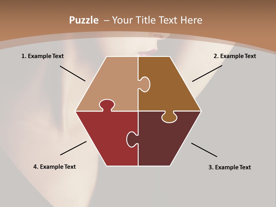 A Woman In A Black Dress Is Holding Her Hair PowerPoint Template