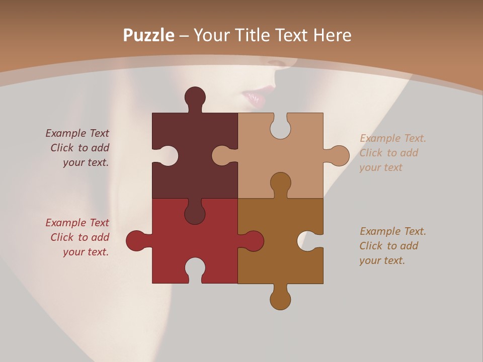 A Woman In A Black Dress Is Holding Her Hair PowerPoint Template