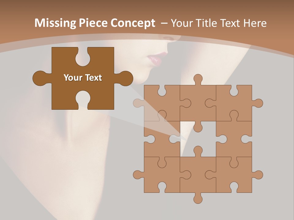 A Woman In A Black Dress Is Holding Her Hair PowerPoint Template