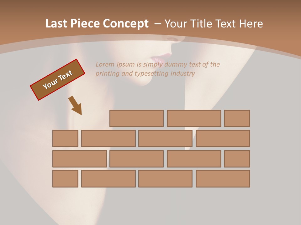 A Woman In A Black Dress Is Holding Her Hair PowerPoint Template