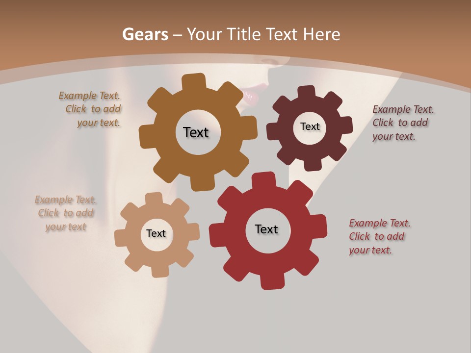 A Woman In A Black Dress Is Holding Her Hair PowerPoint Template