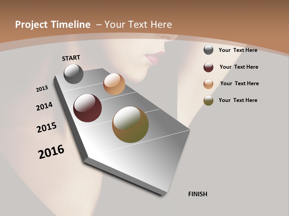 A Woman In A Black Dress Is Holding Her Hair PowerPoint Template