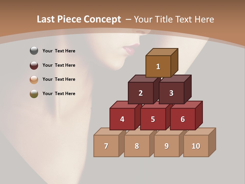 A Woman In A Black Dress Is Holding Her Hair PowerPoint Template