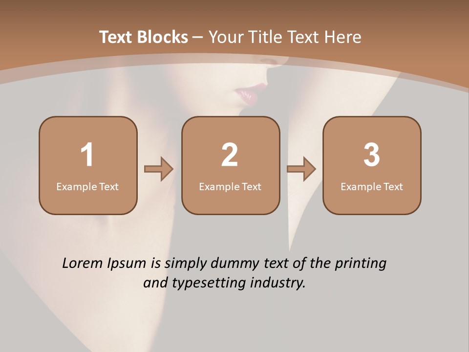 A Woman In A Black Dress Is Holding Her Hair PowerPoint Template